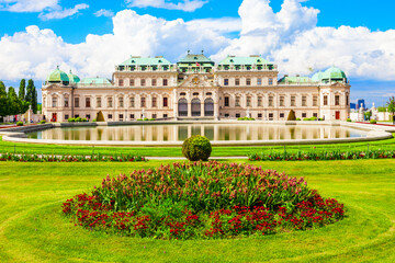 Belvedere Palace in Vienna - obrazy, fototapety, plakaty