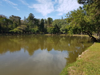 Fototapeta na wymiar Panoramic image of urbamo park. 