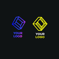 diamond, illusion, logo