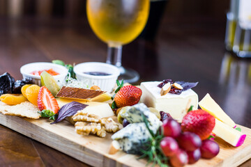 Cold Platter withe Wine  