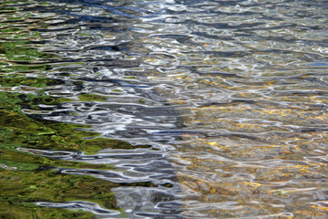 water flowing into the water