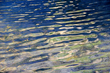 water flowing into the water