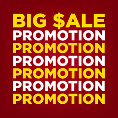 Big sale promotion vector
