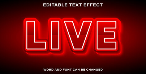 Text effect style live