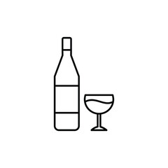 wine drink icon vector