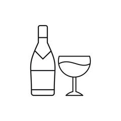 wine drink icon vector