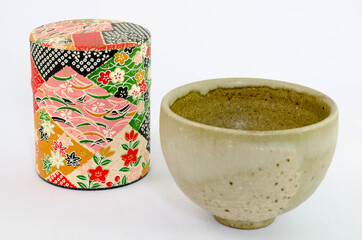 茶筒と茶碗