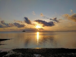 Obraz premium sunset over the sea