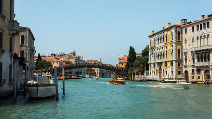 Photograph taken on the Grand Canal in Venice in Italy