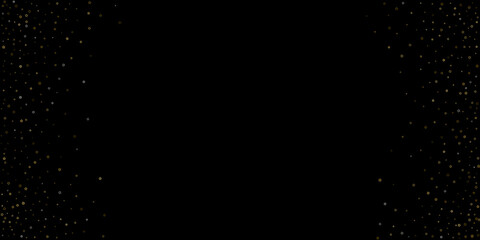 Gold Glitter Stars. Luxury Shiny Confetti.