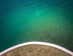 Edge of Tropical Green Waters