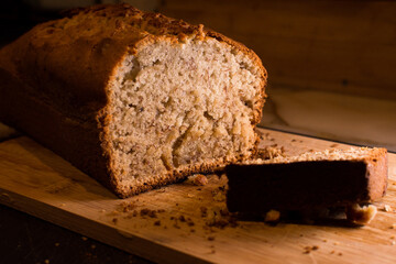 Vanilla cake, in Latin America they call it Budín, freshly baked.