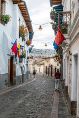 La Ronda Neighborhood Quito Ecuador Stone Streets 