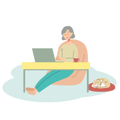 リモートワークする人