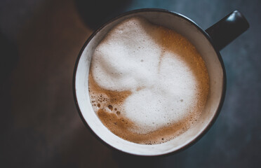 cup of coffee on the table