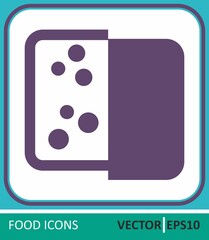 Cheese, Dairy produce. Vector Icon. Simple vector illustration for graphic and web design.