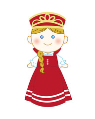 ロシア　民族衣装　サラファン