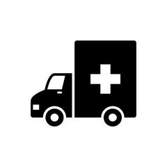 ambulance icon vector symbol template