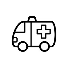 ambulance icon vector symbol template