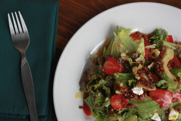 salad with vegetables