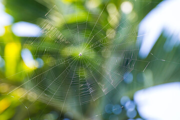 Spider web in the forest, Part of Indian rainfall forest from western ghats.