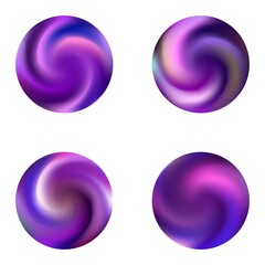 Gradients kit with round smooth backgrounds.