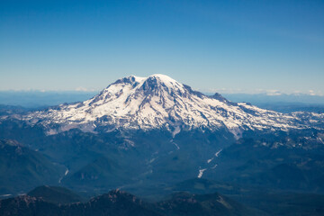 Fototapeta na wymiar Mt. Rainier Aerial Photo