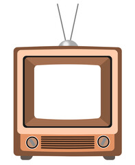 リアルでレトロな可愛いテレビ フレームイラスト（ブラウン管の部分が透明もしくは白です）
Realistic and retro TV illustration.off. The screen is transparent or white.