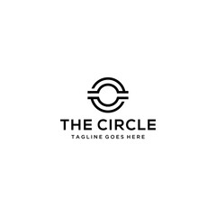 Creative modern circle sign cooperate with line logo design