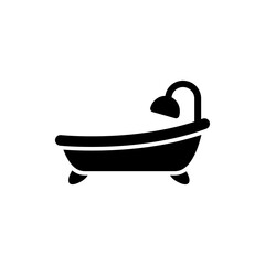 bathtub icon vector symbol template