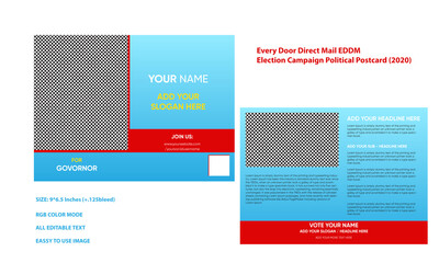 Every Door Direct Mail EDDM 
Election Campaign Political Postcard (2020) 