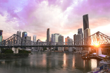 Fototapeta na wymiar Brisbane Story Bridge