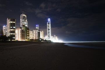 Obraz premium Cold Coast at Night