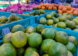 Fresh fruits and vegetable at super market.