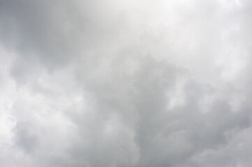 Gray-black rain clouds in the rainy season