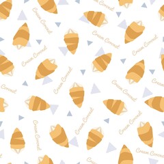 celebration seamless pattern with delicious cream coronet sweets