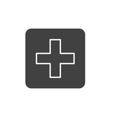 Emergency sign isolated on white background. Healthcare symbol modern, simple, vector, icon for website design, mobile app, ui. Vector Illustration