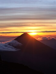 sunrise over the mountains
