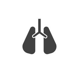 Lungs icon. Medical symbol modern, simple, vector, icon for website design, mobile app, ui. Vector Illustration