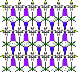 seamless pattern with figures