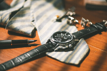 black men wristwatch