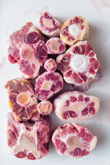 raw uncooked ox tail
