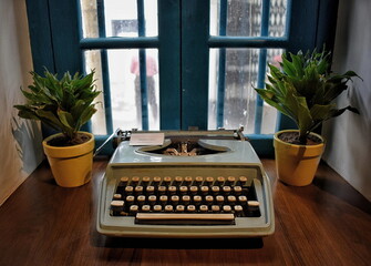 the vintage writing machine- typewriter