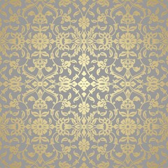 traditional wedding card design, paisley floral pattern , royal India	