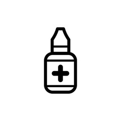 bottle pill icon vector symbol template