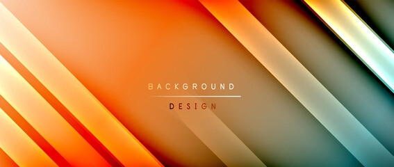 Bright gradient neon lines abstract background