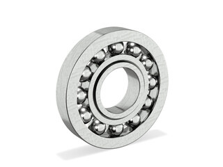 Steel ball bearing 3d rendering