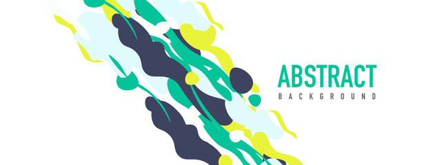 Trendy liquid style shapes abstract design, dynamic vector background for placards, brochures, posters, web landing pages, covers or banners