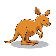 Kangaroo Cartoon Cute Animals Illustration