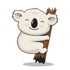 Koala Cartoon Cute Animals Illustration